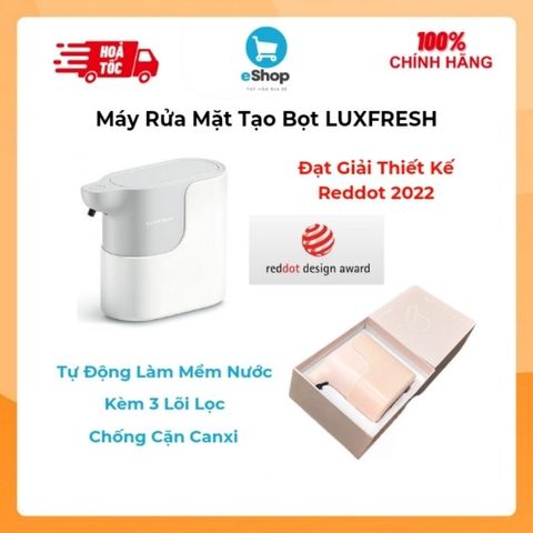 Máy Rửa Mặt Tạo Bọt Hãng LUXFRESH - Tự Động Làm Mềm Nước - Kèm 3 Lõi Lọc