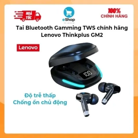 Tai Nghe Bluetooth Gaming TWS chính hãng Lenovo Thinkplus GM2 độ trễ thấp