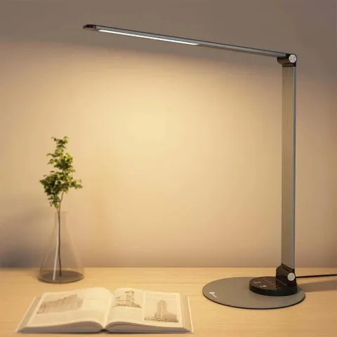 Đèn Led Bàn Chống Cận Sympa SP-DL007 (Taotronics TT-DL22) 10W Cảm Ứng Hợp Kim Nhôm 3 Chế Độ Màu 6 Mức Sáng, Cổng USB Sạc