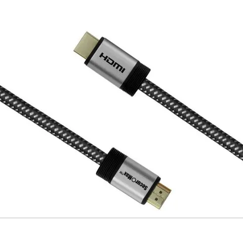 Cáp HDMI 4K Ultra HD Tốc Độ Cao Chính Hãng SecurOMax Mỹ - Dài 1m & 3m - Đầu Mạ Vàng 24K