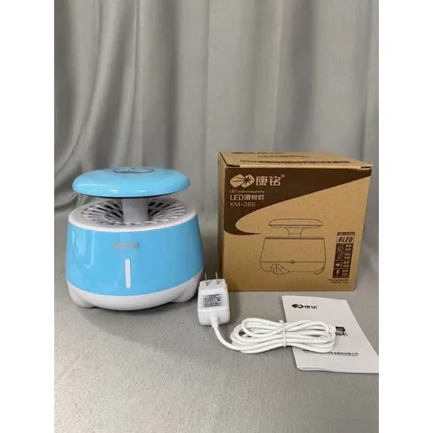 Đèn Bắt Muỗi KANGMING KM-386 - Ánh Sáng Xanh Diệt Muỗi Và Côn Trùng Hiệu Quả, Yên Tĩnh, An Toàn