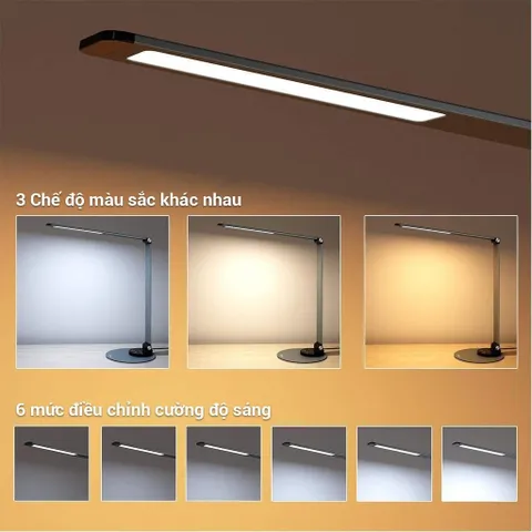 Đèn Led Bàn Chống Cận Sympa SP-DL007 (Taotronics TT-DL22) 10W Cảm Ứng Hợp Kim Nhôm 3 Chế Độ Màu 6 Mức Sáng, Cổng USB Sạc