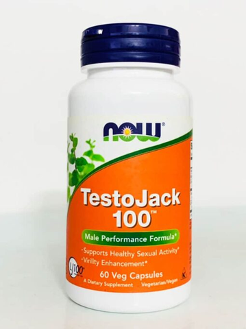 Viên uống hỗ trợ sinh sản và hiệu suất của nam Now TestoJack 100 60 viên