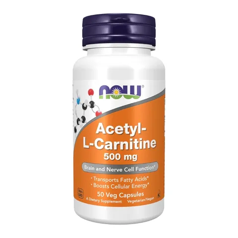 Viên uống Now Acetyl-L-Carnitine 500 mg 100 viên