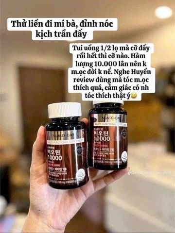 Viên uống mọc tóc Nutri D-DAY Premium Biotin 10000 Korea 90 viên 737611
