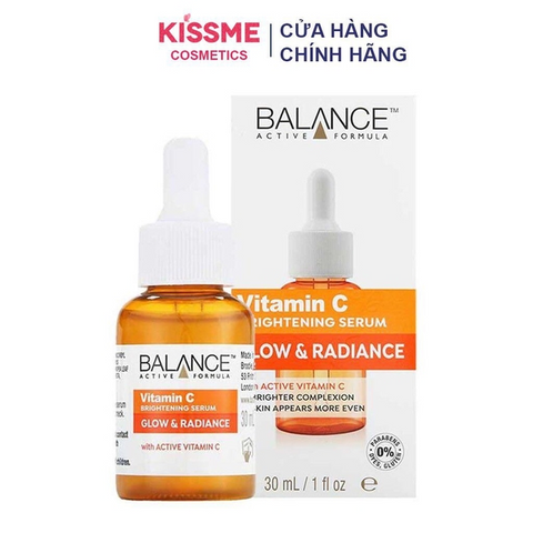 Serum Vitamin C GlowActive Balance 30ml - Dưỡng Sáng Da, Mờ Thâm, Chống Oxy Hóa, Phục Hồi Làn Da Xỉn Màu, Lành Tính Cho Da Mụn