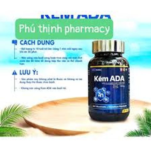 kẽm ADA hộp 60 viên dùng được 2 tháng - hàng chuẩn xịn, date luôn mới