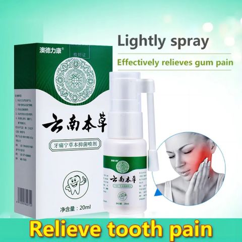 Xịt Đau Răng Loét Miệng Swollen Răng Miệng Đau Răng Sâu Răng Không Đốt Hoặc Tê Benzocaine Và Loét Miệng Miễn Phí