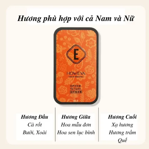 Nước Hoa Khô How.eya COMBO 4 Mùi Hương Dành Cho Nam Và Nữ, Nhỏ Gọn, Tiện Lợi, Lưu Hương Lâu Hộp 10G - Hạn Sử Dụng 5 Năm