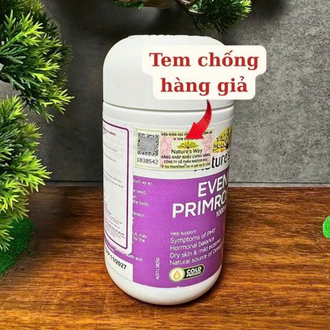 Deal khách VIP_ Tinh dầu hoa anh thảo Nature’s Way Evening Primrose Oil 1000mg 60 viên hàng Úc