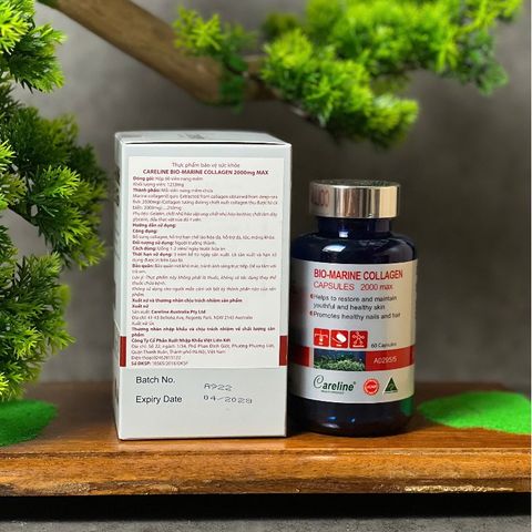 [Nhập khẩu chính ngạch] Careline Bio Marine Collagen - Viên uống bổ sung collagen từ da cá biển sâu (60 viên)