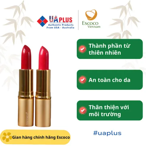 1 cây Son màu thành phần thiên nhiên từ dầu dừa, Squalane và màu khoáng của Escoco Vietnam