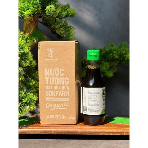 [Deal khách VIP] Nước tương cho bé ăn dặm từ mật hoa dừa Sokfarm 200ml