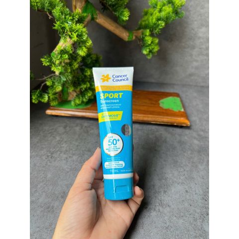 Kem chống nắng Cancer Council SPF 50 Sport Dry Touch & Sweat Resistant 110ml