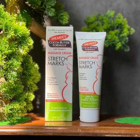 Kem ngăn ngừa và làm mờ rạn da cho mẹ bầu giữa thai kỳ Palmer's Cocoa Butter Massage Cream for Stretch Marks 125g