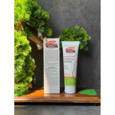 Kem ngăn ngừa và làm mờ rạn da cho mẹ bầu giữa thai kỳ Palmer's Cocoa Butter Massage Cream for Stretch Marks 125g