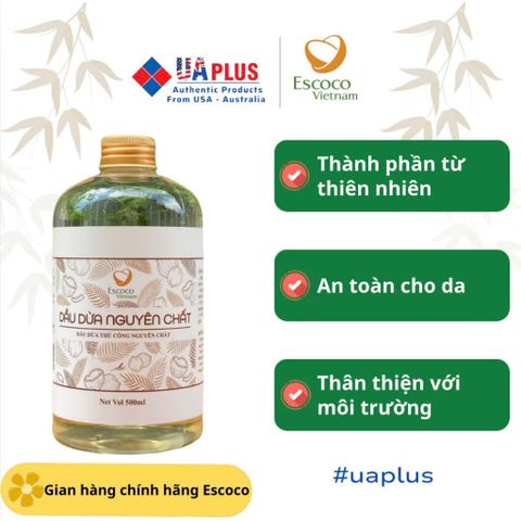 Dầu dừa thủ công Escoco (100ml, 250ml, 500ml)