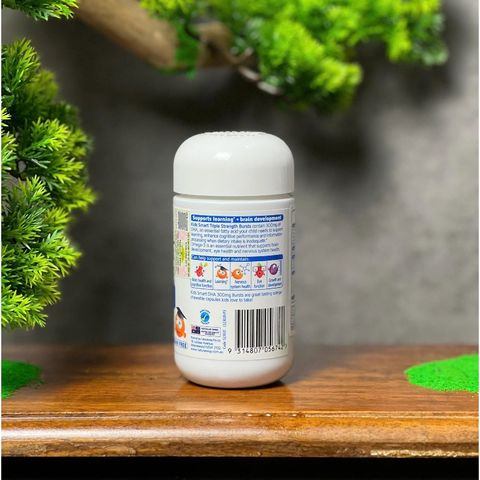 [Nhập khẩu chính ngạch] Nature's Way Kids Smart Bursts DHA 300mg Triple Strength - Hỗ trợ phát triển não bộ (50 viên)
