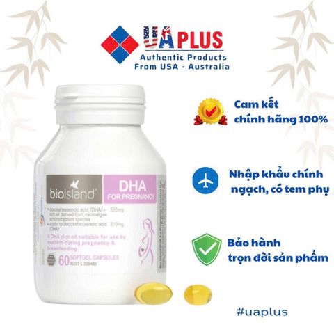 [Nhập khẩu chính ngạch] Bio Island DHA for Pregnancy - DHA bầu của Úc (60 viên)