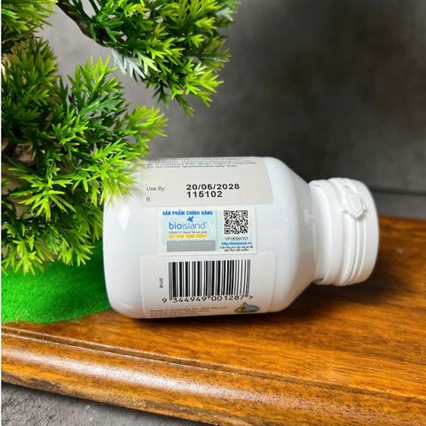 [Nhập khẩu chính ngạch] Bio Island Lysine Step Up for Youth - Viên nhai giúp trẻ ăn ngon, hỗ trợ miễn dịch (60 viên)