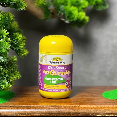 [Nhập khẩu chính ngạch] Nature's Way Kids Smart Vita Gummies Multi-Vitamin - Kẹo dẻo giúp tăng cường sức khỏe (60 viên)