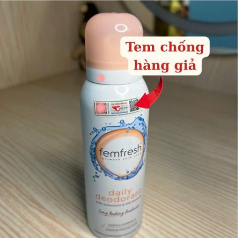 [Nhập khẩu chính ngạch] Femfresh Daily Deodorant Spray - Xịt khử mùi và thơm mát vùng kín cao cấp (125ml)