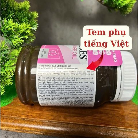 [Nhập khẩu chính ngạch] Tinh dầu hoa anh thảo Blackmores Evening Primrose Oil190 viên Hàng Úc 737858