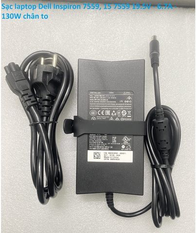 Sạc Dell Inspiron 7557 7559 7559A 7566 7567 7577 5576 5577 19.5V - 6.7A - 130W Chân to 737877