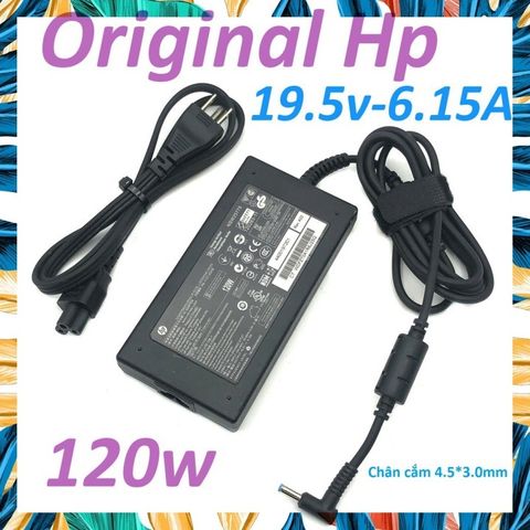 Sạc Laptop HP 19.5V 6.15A 120W Chân Kim Xanh Chính Hãng - Phụ Kiện Laptop Giá Rẻ, Bảo Hành Đúng Đơn