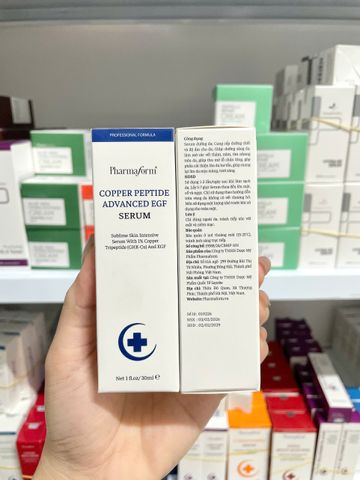 Pharmaform Copper Peptide Advanced EGF Serum chăm sóc da nhạy cảm, bảo vệ tự nhiên và duy trì kết cấu da khỏe mạnh, mềm mại 30ml