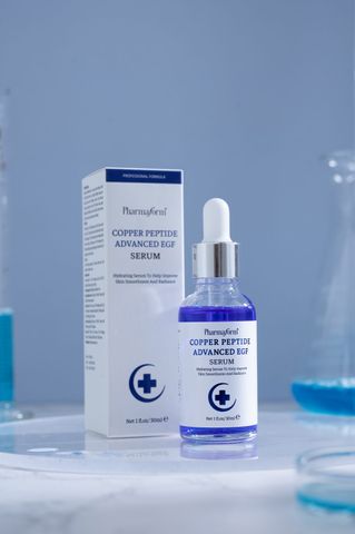 Pharmaform Copper Peptide Advanced EGF Serum chăm sóc da nhạy cảm, bảo vệ tự nhiên và duy trì kết cấu da khỏe mạnh, mềm mại 30ml