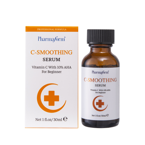 Pharmaform C-Smoothing Serum tinh chất cải thiện vết thâm nám, loại bỏ tế bào chết cho làn da mịn màng