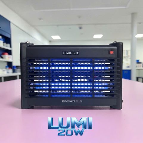 Đèn diệt côn trùng LUMI-20W - Thiết bị diệt muỗi và ruồi an toàn cho gia đình, thu hút hiệu quả trong không gian 80m²