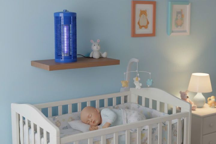 Đèn diệt côn trùng KTP-6W 220V - Thiết bị bắt muỗi hiệu quả cho không gian 20m2 - Thương hiệu KTP Việt Nam