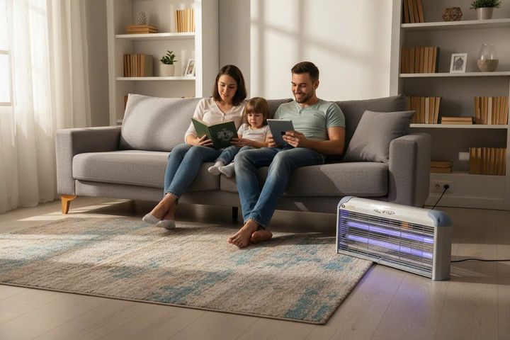 Đèn diệt muỗi IK204 40W - Đèn bắt muỗi hiệu quả cho không gian 100m2, bảo hành 12 tháng, chất liệu nhựa nhôm bền đẹp