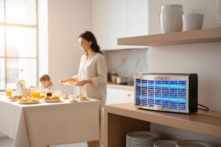 Đèn Bắt Muỗi KTP-30S Inox 304 - Diệt Côn Trùng Hiệu Quả Trong Phạm Vi Ø 80m2 - Đèn Chống Vỡ 2x15W, Bảo Hành 3 Năm