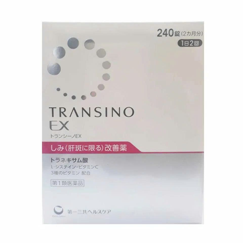 Viên uống Transino Whitening - Hỗ trợ trắng da, giảm nám, tàn nhang, 240 viên, sản phẩm từ Nhật Bản cho làn da sáng khỏe. 738015