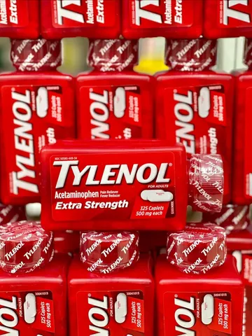 VIÊN UỐNG GIẢM ĐAU HẠ SỐT TYLENOL 325vien 500MG cua my