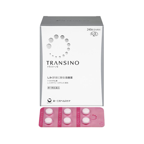 Viên uống Transino Whitening Nhật Bản 240v- Hỗ trợ trắng da, giảm nám, tàn nhang, làm mờ vết thâm, dưỡng da đẹp cho phụ nữ tuổi 30+