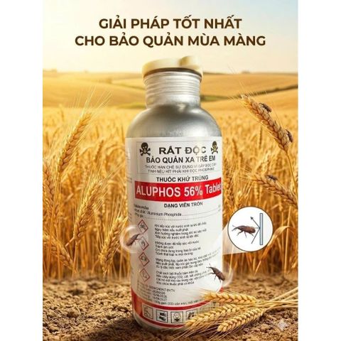 THUỐC DIỆT MỌT Ủ Kín ALUPHOS 56% 1KG NỔI TIẾNG CHÍNH HÃNG NHẬP KHẨU TRUNG QUỐC -Diệt Mọt Kho Ngũ Cốc Gạo Hạt Điều Cà Phê