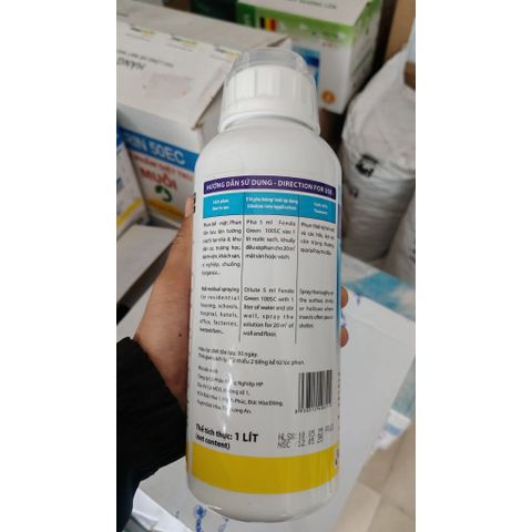 FENDO GREEN 100SC 1L Chính Hãng–Thuốc Diệt Rận,Mạt Gà, Mạt,Nhện,Muỗi,Ruồi,Kiến,Gián-Hiệu Quả Nhanh,Bỉ (EU) Cao Cấp