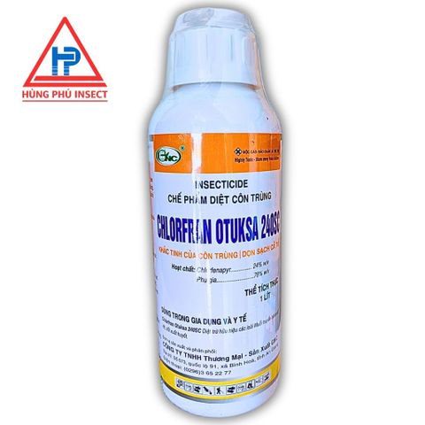 CHLORFRAN 240SC 1LÍT dùng để trị sâu cuốn lá, nhện đỏ, thrips (bọ trĩ) đã kháng thuốc,Diệt phòng mối,Diệt muỗi gián kiến