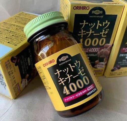 Viên uống hỗ trợ tai biến Orihiro Nattokinase 4000FU Nhật Bản 60 viên