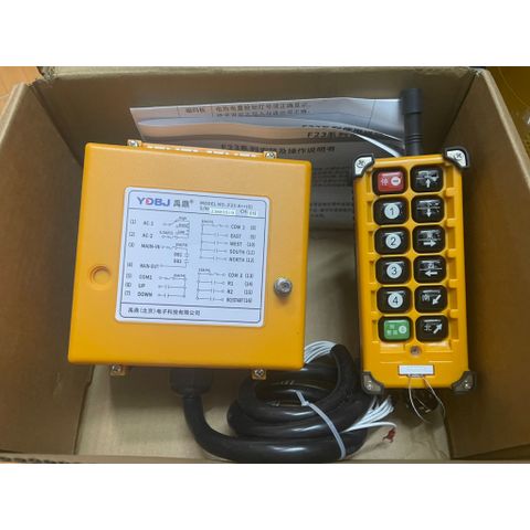 ✅ Điều khiển từ xa F23A++ , F23-BBs cho cầu trục loại 8 kênh, 10 kênh 12V, 24V, 380V