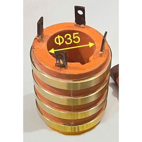 ✅Cổ góp điện 4P Lỗ Φ25mm, 30, 35, 40, 45, 50, 60, 65, 75, 80, 85, Φ90mm, loại 4 cực