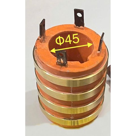 ✅Cổ góp điện 4P Lỗ Φ25mm, 30, 35, 40, 45, 50, 60, 65, 75, 80, 85, Φ90mm, loại 4 cực