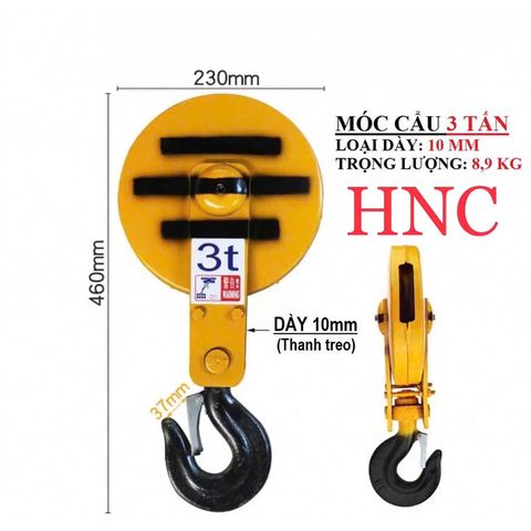 ✅ Cụm móc cẩu cho pa lăng (Có hóa đơn VAT), cẩu trục 1 tấn, 2 tấn, 3 tấn, 5 tấn - Loại thép dày.