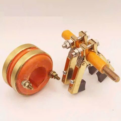 ✅ Bộ Cổ góp điện 50A loại 2 pha, 4 pha lỗ trục D20, D25, D30, D35 + chổi than 6x12mm + thanh đỡ