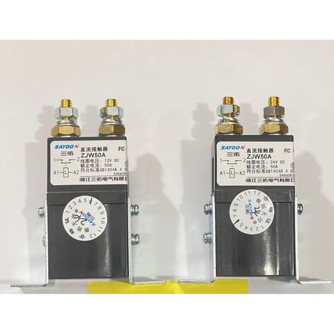 ✅ Khởi động từ DC 12V, 24V, 36V, 48V, 60V, 72V dùng cho xe nâng, cho ben nâng điện 12V 24V, Contactor SAYOON