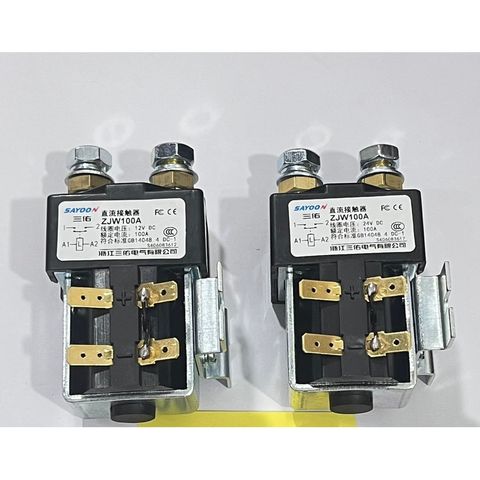 ✅ Khởi động từ DC 12V, 24V, 36V, 48V, 60V, 72V dùng cho xe nâng, cho ben nâng điện 12V 24V, Contactor SAYOON